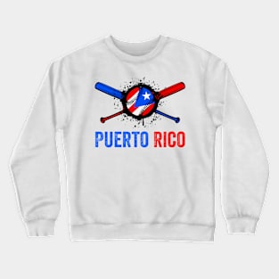 Puerto Rico Baseball Crewneck Sweatshirt